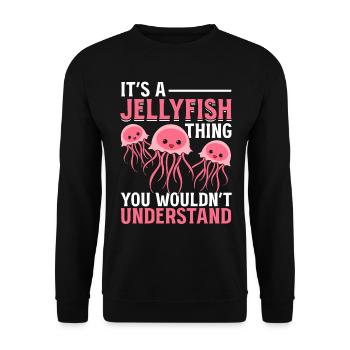 C’est une chose de méduse que vous ne comprenez pas - Sweat-shirt Unisexe - noir - Devant - Alina (178cm) & Michal (187cm)