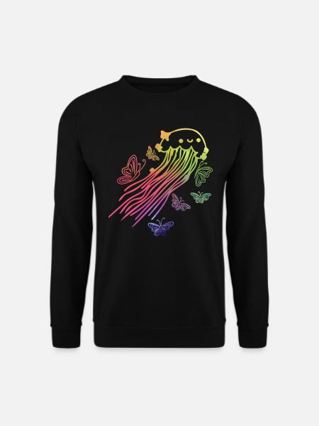 Jellyfish Butterflies Jellyfish Lover Jellyfish - Unisex Sweatshirt - black