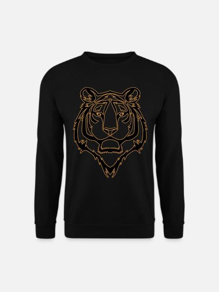 Tiger motif - Unisex Sweatshirt - black