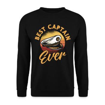Amateurs de bateau Capitaine de bateau Capitaine Capitaines - Sweat-shirt Unisexe - noir - Devant - Alina (178cm) & Michal (187cm)