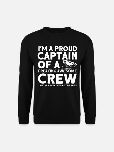 Boot-Liebhaber Boot Kapitän Kapitäne - Unisex Pullover - Schwarz