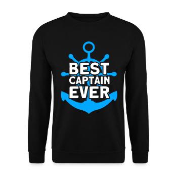 Amateurs de bateau Capitaine de bateau Capitaine Capitaines - Sweat-shirt Unisexe - noir - Devant - Alina (178cm) & Michal (187cm)