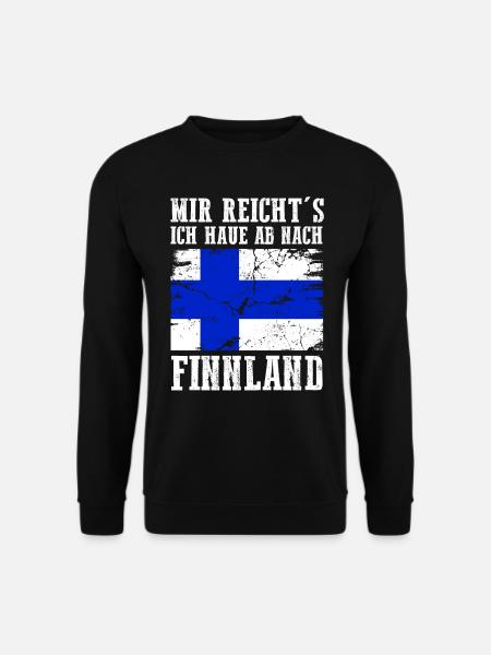 Finnland Finne Finnisches - Unisex Pullover - Schwarz