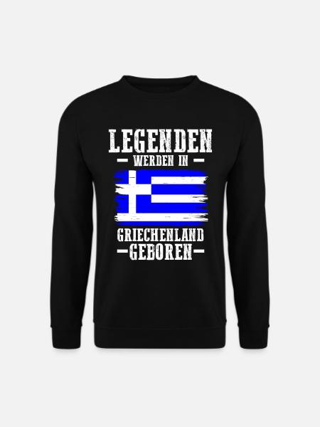 Griechenland Grieche Griechisches - Unisex Pullover - Schwarz