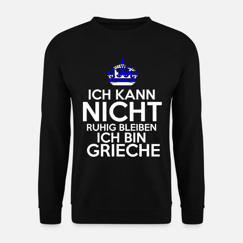 Griechenland Grieche Griechisches - Unisex Pullover - Schwarz