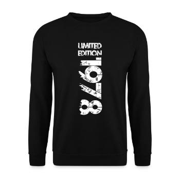 Limited Edition 1978 - Unisex Sweatshirt - black - Front - Alina (178cm) & Michal (187cm)