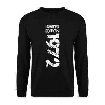 Limited Edition 1972 - Unisex Sweatshirt - black - Front - Alina (178cm) & Michal (187cm)
