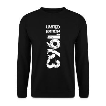 Édition limitée 1963 - Sweat-shirt Unisexe - noir - Devant - Alina (178cm) & Michal (187cm)