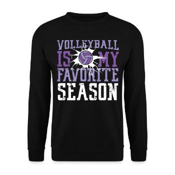 Volleyball Player Team Volleyball - Unisex Sweatshirt - black - Front - Alina (178cm) & Michal (187cm)