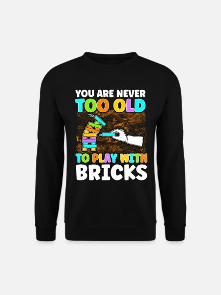 Baustein Klemmbaustein Baustein - Unisex Pullover - Schwarz