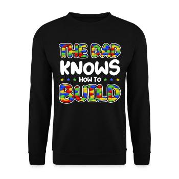 Module de serrage Papa - Sweat-shirt Unisexe - noir - Devant - Alina (178cm) & Michal (187cm)
