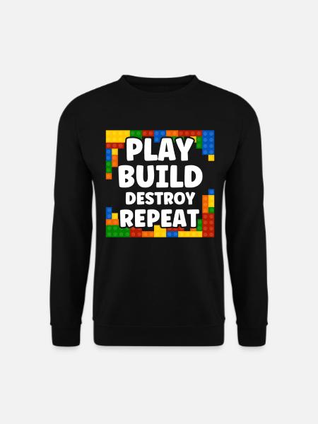 Repeat clamping block block - Unisex Sweatshirt - black