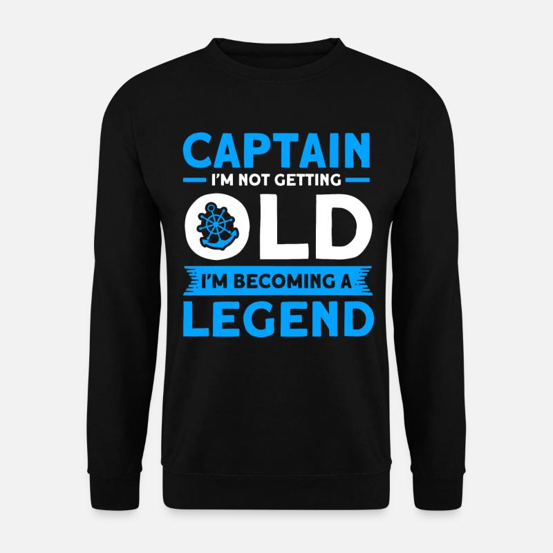 Old Captain Boat Captain Captains - Unisex Sweatshirt - black