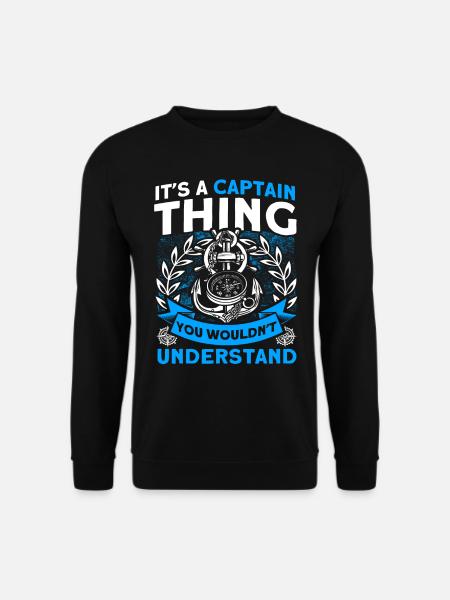 Boot-Liebhaber Boot Kapitän Kapitäne - Unisex Pullover - Schwarz