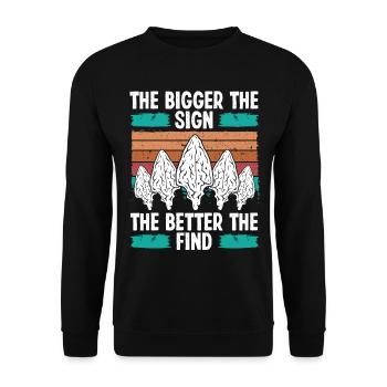 Arrowhead Hunting The Sign Artifact Collector - Unisex Sweatshirt - black - Front - Alina (178cm) & Michal (187cm)