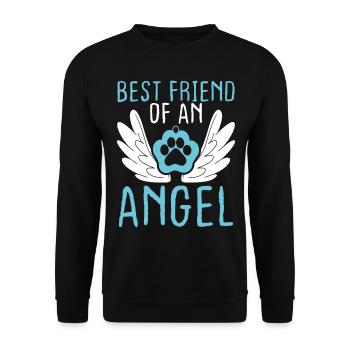 Cat Loss of Pet Friend Cat Grief Remembrance - Unisex Pullover - Schwarz - Vorne - Alina (178cm) & Michal (187cm)