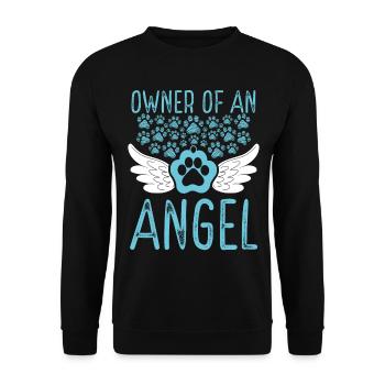 Cat Mom Cat Condolences Remembrance Cat Dad - Unisex Pullover - Schwarz - Vorne - Alina (178cm) & Michal (187cm)