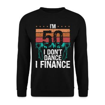 40 Year Old Fathers Day Papa 40 Birthday for Dad - Unisex Pullover - Schwarz - Vorne - Alina (178cm) & Michal (187cm)