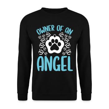 Grieving Dog Remembrance Dog Grief Pet Loss of Dog - Unisex Pullover - Schwarz - Vorne - Alina (178cm) & Michal (187cm)