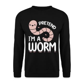 Worm Farm Nice worm composting worm lovers so - Unisex Sweatshirt - black - Front - Alina (178cm) & Michal (187cm)