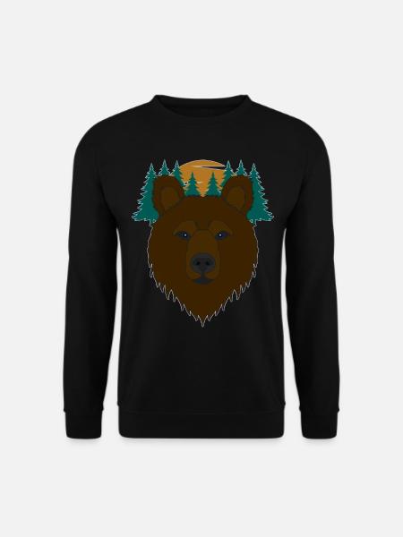 Bear motif - Unisex Sweatshirt - black