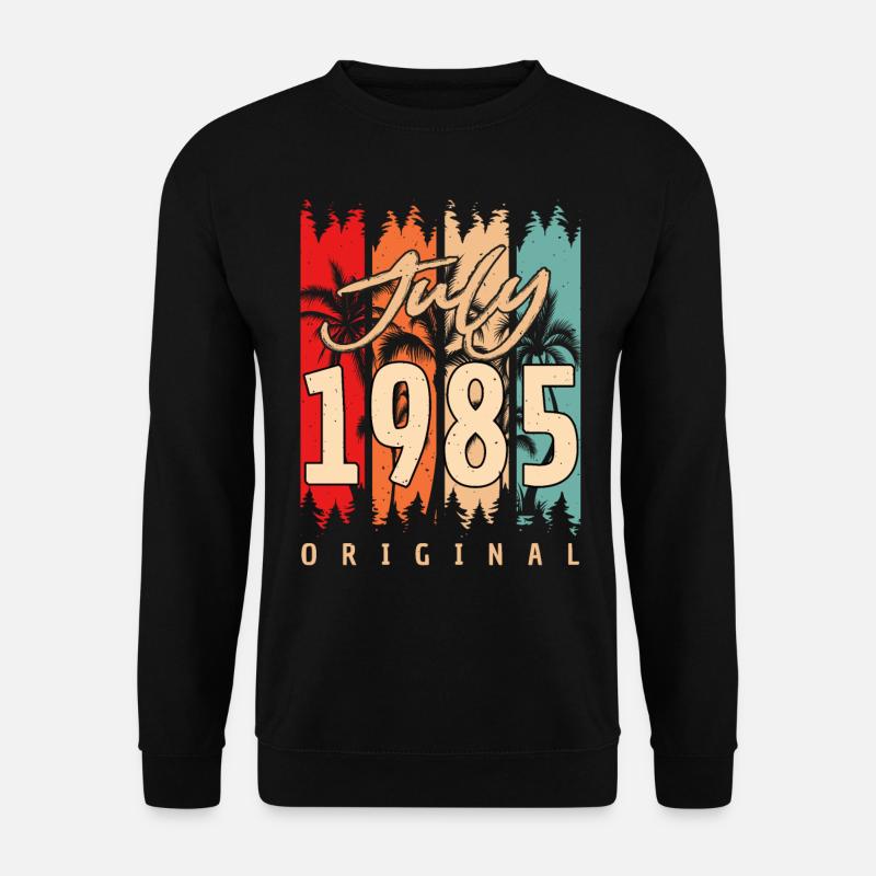 Born July 1985 - Unisex Sweatshirt - black