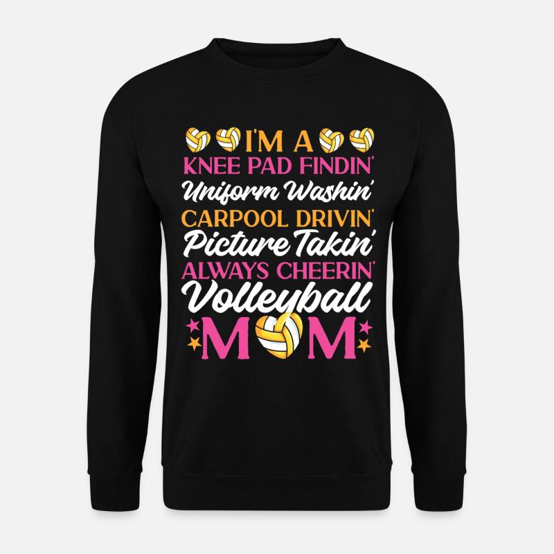 Volleyball Player Team Mom Mother - Unisex Pullover - Schwarz