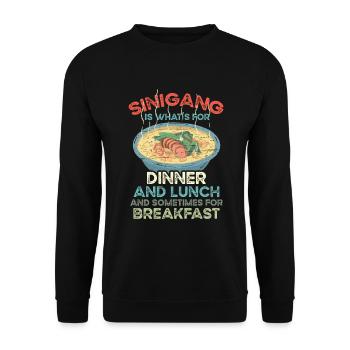 Sinigang Déjeuner Filipino Food Pinay Pinoy - Sweat-shirt Unisexe - noir - Devant - Alina (178cm) & Michal (187cm)