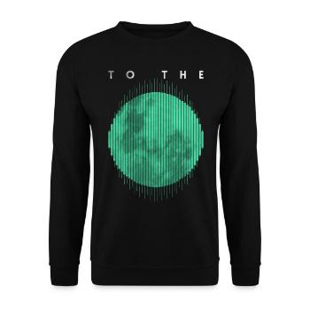 Crypto Trading Stock Chart Cot to the Moon - Sweat-shirt Unisexe - noir - Devant - Alina (178cm) & Michal (187cm)