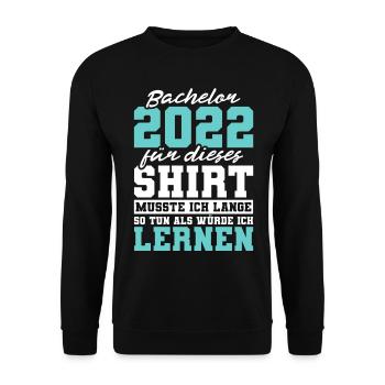 Studium Abschluss Bachelorabschluss Bachelor 2022 - Unisex Pullover - Schwarz - Vorne - Alina (178cm) & Michal (187cm)