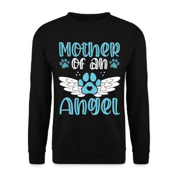 Dog Mom Dog Condolences Remembrance Dog Dad - Unisex Pullover - Schwarz - Vorne - Alina (178cm) & Michal (187cm)