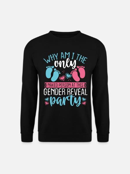Gender Reveal Party Baby Keeper of the Gender - Unisex Pullover - Schwarz
