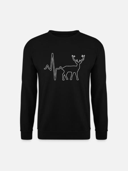 Battements de cœur de cerf - Sweat-shirt Unisexe - noir
