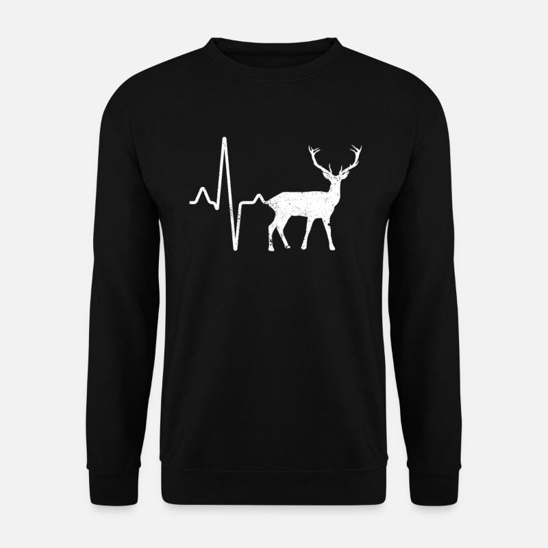 Deer Heartbeat - Unisex Sweatshirt - black