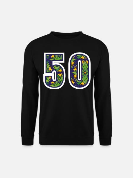 50 Number Green - Unisex Sweatshirt - black