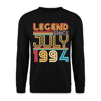 Baujahr Juli 1994 - Unisex Pullover - Schwarz - Vorne - Alina (178cm) & Michal (187cm)