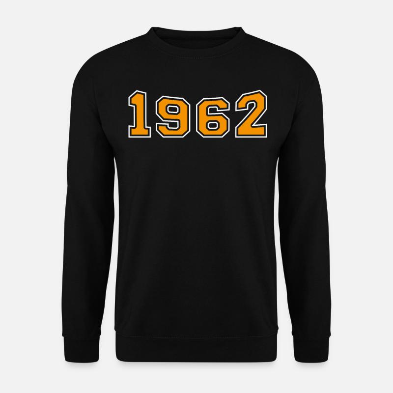 1962 Year Orange - Unisex Sweatshirt - black