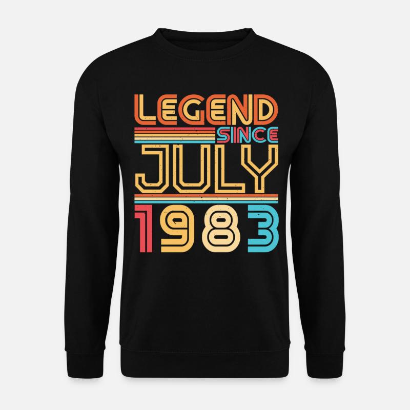 Birthday greeting July 1983 - Unisex Sweatshirt - black