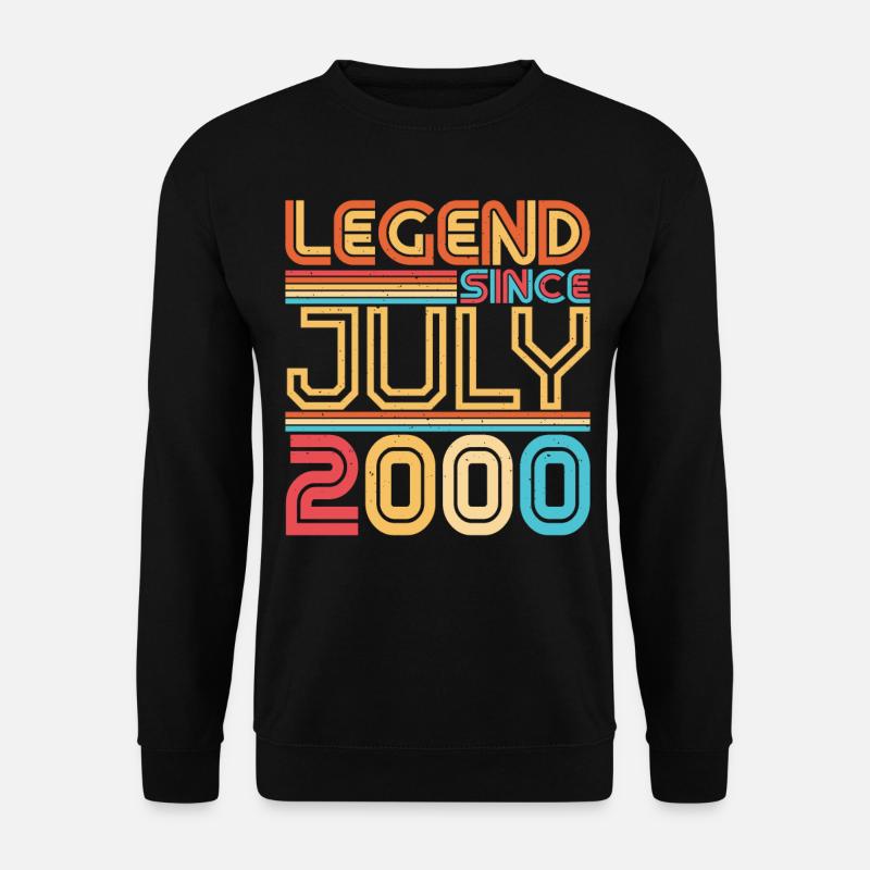 Mois de naissance Juillet 2000 - Sweat-shirt Unisexe - noir