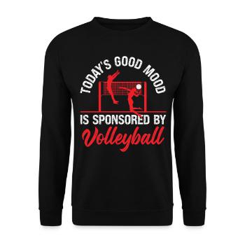 Volleyball Player Team Today's - Unisex Pullover - Schwarz - Vorne - Alina (178cm) & Michal (187cm)