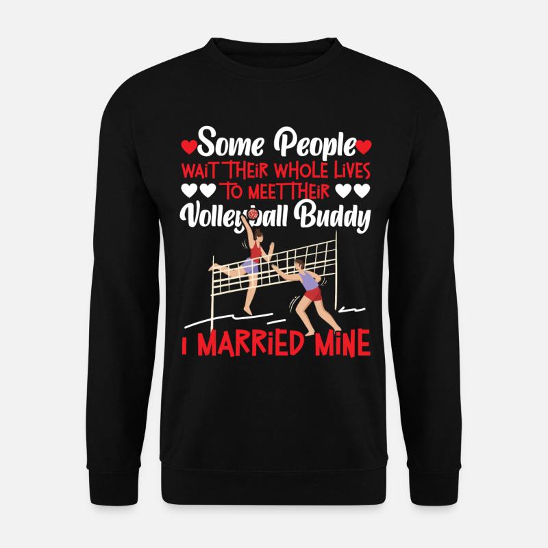 Volleyball Player Team Husband - Unisex Pullover - Schwarz