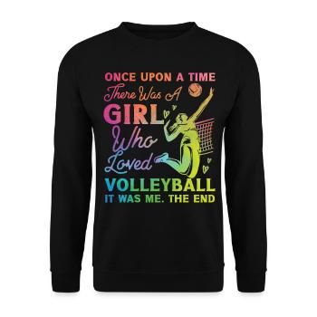 Joueuse de volleyball Équipe Fille - Sweat-shirt Unisexe - noir - Devant - Alina (178cm) & Michal (187cm)