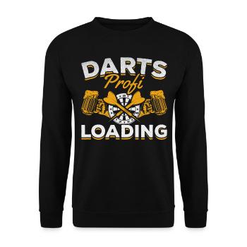 Dart Professional Loading Darts Player Jeu de fléchettes - Sweat-shirt Unisexe - noir - Devant - Alina (178cm) & Michal (187cm)