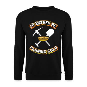 Je préfère faire de l’orpaillage pour les mineurs d’or - Sweat-shirt Unisexe - noir - Devant - Alina (178cm) & Michal (187cm)