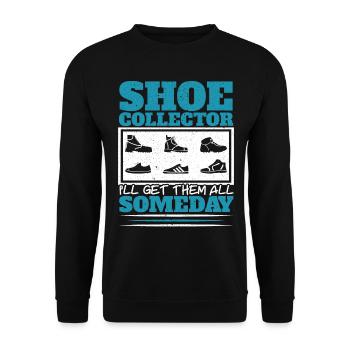 Shoe collector I will get them all one day - Unisex Sweatshirt - black - Front - Alina (178cm) & Michal (187cm)