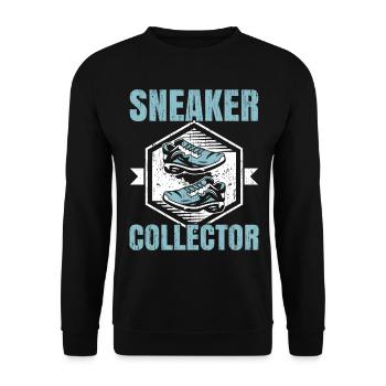 Sneaker Collector Shoe Collection Sneakerhead - Unisex Sweatshirt - black - Front - Alina (178cm) & Michal (187cm)