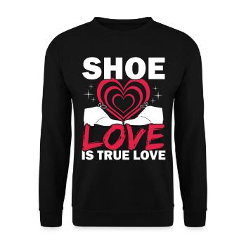 Shoe Love True Love Shoe Collection Sneakerhead - Unisex Sweatshirt - black - Front - Alina (178cm) & Michal (187cm)