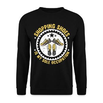 Buying shoes is my only profession sneakerhead - Unisex Sweatshirt - black - Front - Alina (178cm) & Michal (187cm)