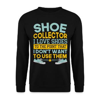 Shoe Collector Shoe Collection Sneaker Sneakerhead - Unisex Sweatshirt - black - Front - Alina (178cm) & Michal (187cm)