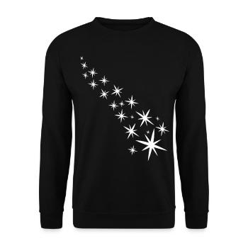 Weisse Sternenstrasse - Sweat-shirt Unisexe - noir - Devant - Alina (178cm) & Michal (187cm)